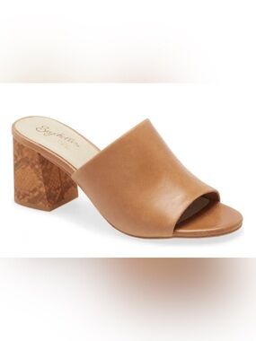 Seychelles Commute Mule w/ Snake Skin Heel